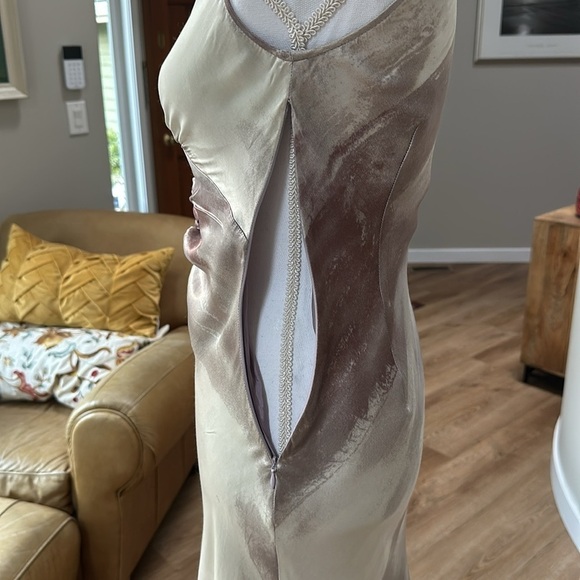 Retro 30s 40s Fitted midi dress SZ 2-4 - Picture 5 of 12